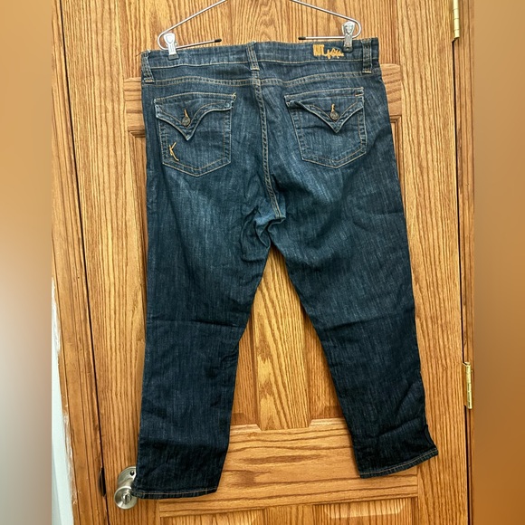 Kut from the Kloth Women Size 14 Dark Straight/skinny jeans style # KF817MA1R - Picture 4 of 7